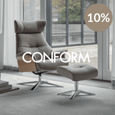 10% rabatt på utvalda fåtöljer från Conform
