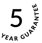 5 års garanti på motorn.